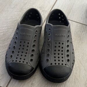 Native Charcoal Perforated Slip-Ons